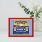 Wapato Washington Apples Postkarte (Stehend Vorderseite)