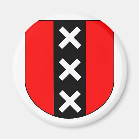 Wapen Amsterdam, Niederlande Magnet (Vorne)