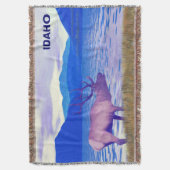 Wapiti (Elk) am See Decke (Vorderseite Vertikal)