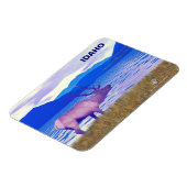 Wapiti (Elk) am See Magnet (Linke Seite)