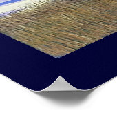 Wapiti (Elk) am See Poster (Ecke)