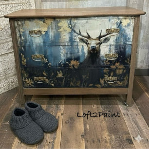 Wapiti Hirsche Estes Park Colorado Reise Decoupage Seidenpapier