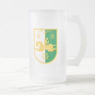 Wappen Abchasiens Mattglas Bierglas