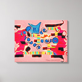 Wappen Abstrakte Leinwand