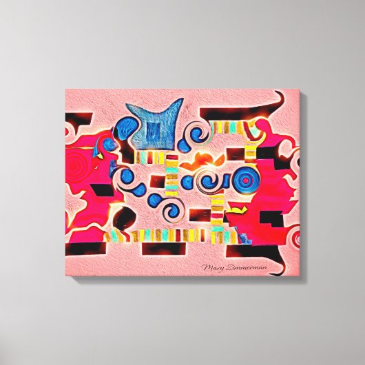 Wappen Abstrakte Leinwand (Vorderseite)