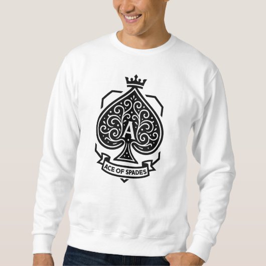 Wappen "Ace of Spades" — Kronleuchter Sweatshirt (Vorderseite)