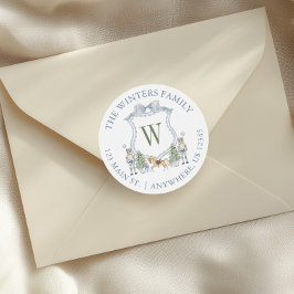 Wappen-Adresse für das Cockpit Runder Aufkleber