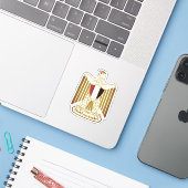 Wappen Ägyptens Aufkleber (Laptop mit iPhone)