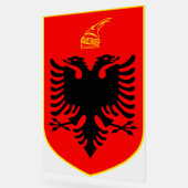 Wappen Albaniens Acrylschild (Winkel)