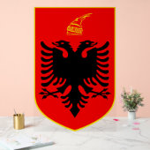 Wappen Albaniens Acrylschild (Hochzeit)