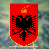 Wappen Albaniens Acrylschild (Neutral)