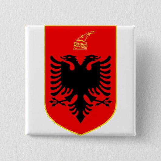 Wappen Albaniens Button (Vorderseite)