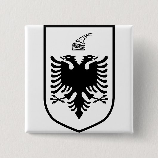 Wappen Albaniens Button (Vorderseite)