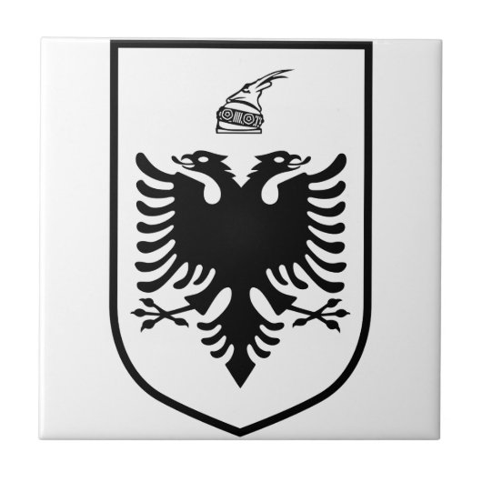 Wappen Albaniens Fliese (Vorderseite)