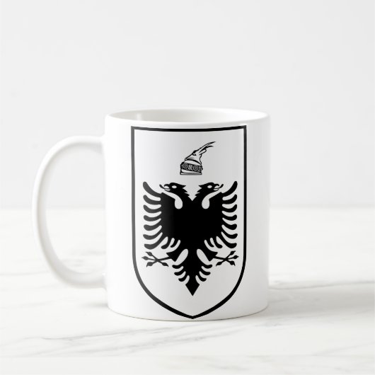 Wappen Albaniens Kaffeetasse (Links)