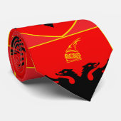 Wappen Albaniens Krawatte (Gerollt)