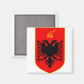 Wappen Albaniens Magnet (Vorderseite/Rückseite)