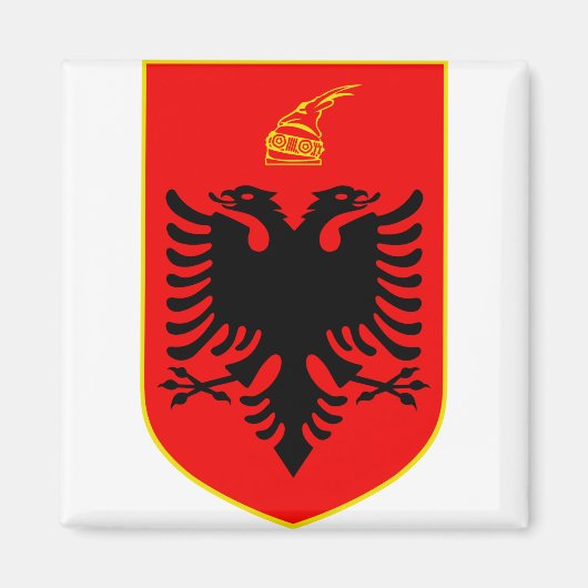 Wappen Albaniens Magnet (Vorne)