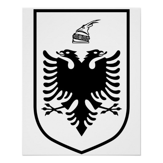Wappen Albaniens Poster (Vorderseite)
