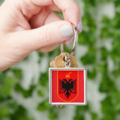Wappen Albaniens Schlüsselanhänger (Hand)