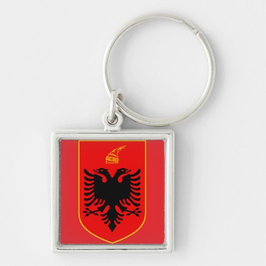 Wappen Albaniens Schlüsselanhänger (Vorne)