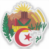 Wappen Algeriens Aufkleber (Vorderseite)