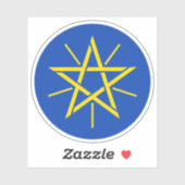 Wappen Äthiopiens Aufkleber (Blatt)