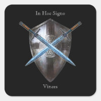 Wappen Aufkleber - in hoc Signo Vinces