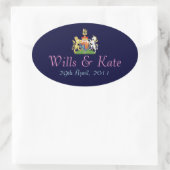 Wappen-Aufkleber Ovaler Aufkleber (Tasche)