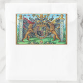 Wappen-Aufkleber Rechteckiger Aufkleber (Tasche)