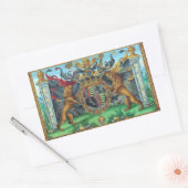 Wappen-Aufkleber Rechteckiger Aufkleber (Umschlag)