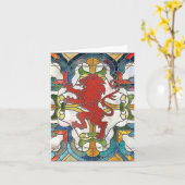 Wappen aus Hartglas Karte (Gelbe Blume)