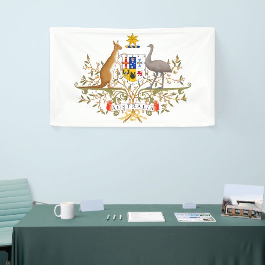 Wappen Australiens Banner (Messeveranstaltung)