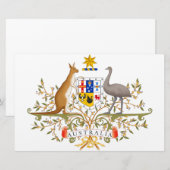 Wappen Australiens Briefpapier (Vorne/Hinten)