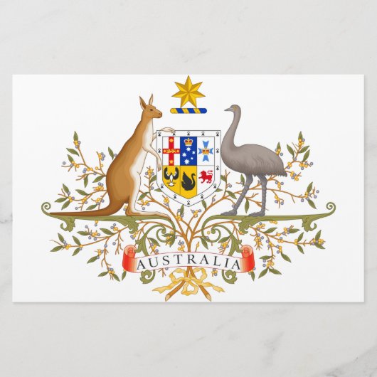Wappen Australiens Briefpapier (Vorderseite)