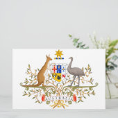 Wappen Australiens Briefpapier (Stehend Vorderseite)