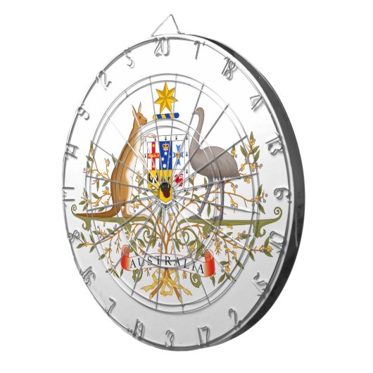 Wappen Australiens Dartscheibe (Vorderseite rechts)
