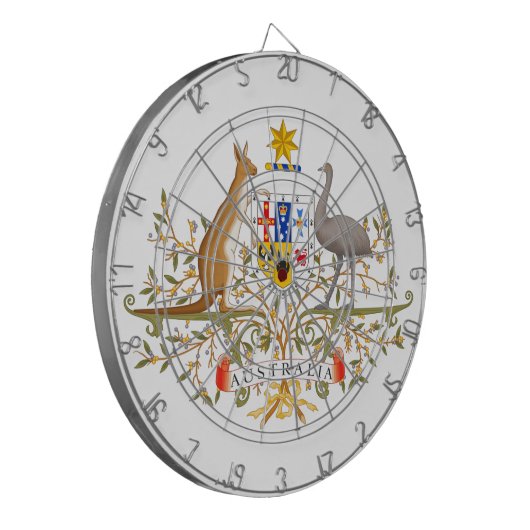 Wappen Australiens Dartscheibe (Vorderseite Links)