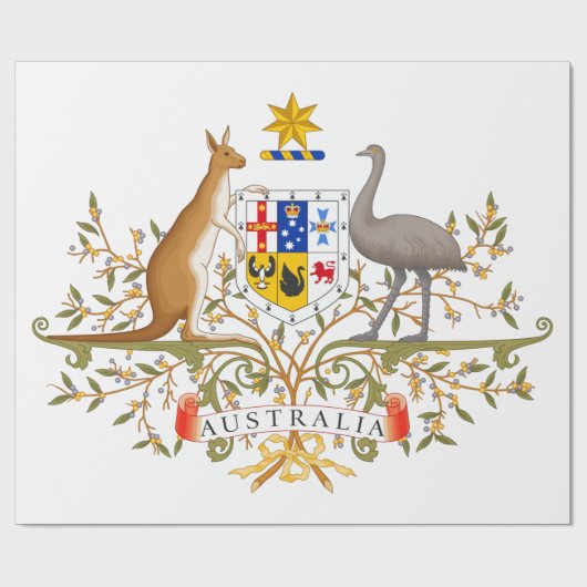 Wappen Australiens Geschenkpapier (Flach)