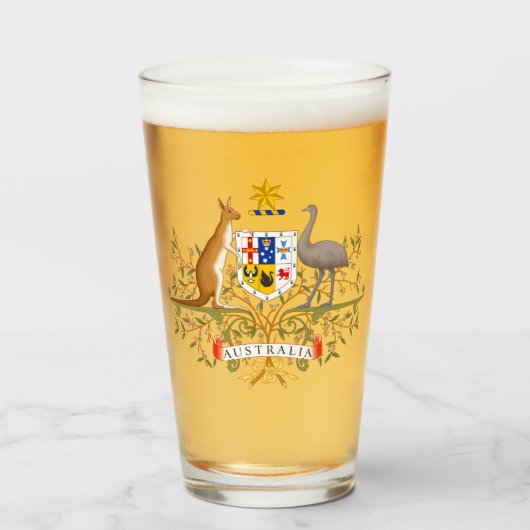 Wappen Australiens Glas (Vorne (Gefüllt))