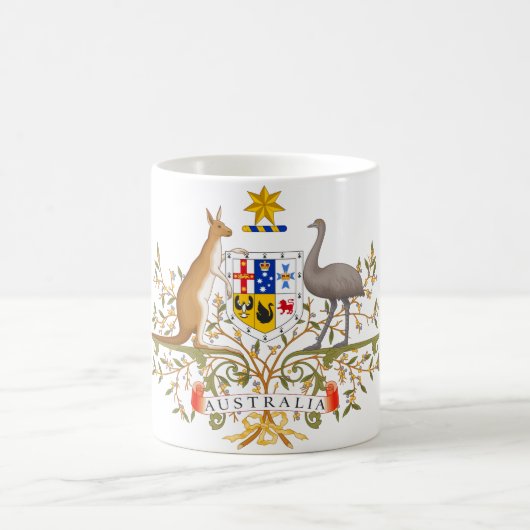 Wappen Australiens Kaffeetasse (Mittel)