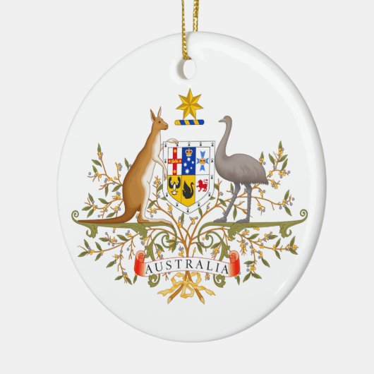 Wappen Australiens Keramik Ornament (Links)