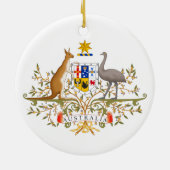 Wappen Australiens Keramik Ornament (Hinten)