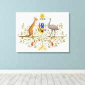 Wappen Australiens Leinwanddruck (Insitu (Holzboden))