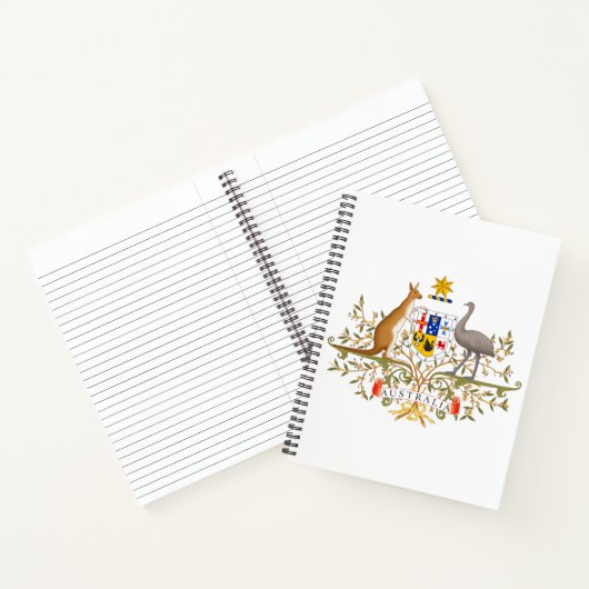 Wappen Australiens Notizblock (Innenseite)