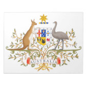 Wappen Australiens Notizblock (Vorderseite)