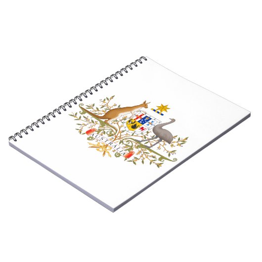 Wappen Australiens Notizblock (Linke Seite)