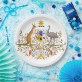 Wappen Australiens Pappteller (Party)