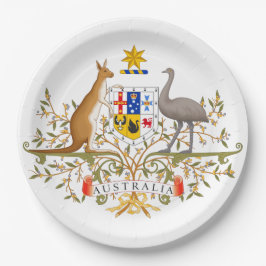 Wappen Australiens Pappteller