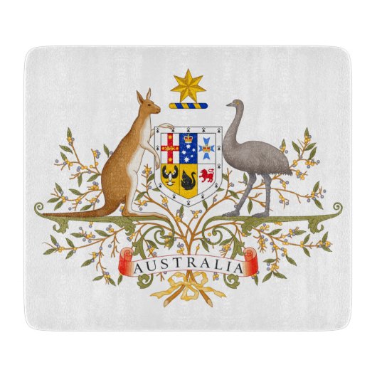 Wappen Australiens Schneidebrett (Vorderseite)